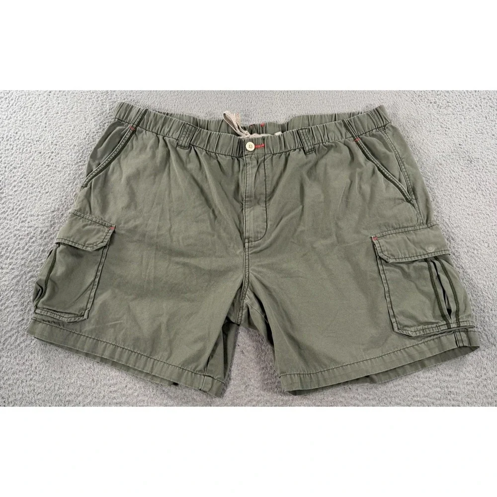 Tommy‎ Bahama Relax Shorts Men's 2XB Sage Green Drawstring Waist Cargo Pockets